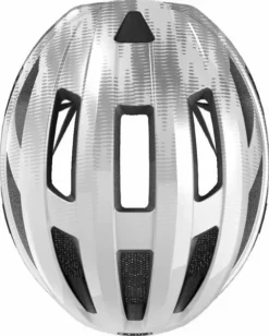 Abus Macator E-bike Helm - Wit/Zilver -Gelukkig Sporten 1122 900 87233 macator white silver top 3