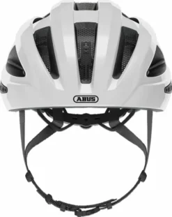 Abus Macator E-bike Helm - Wit/Zilver -Gelukkig Sporten 1134 900 87233 macator white silver front 3