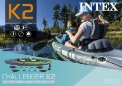 Intex Challenger K2 Opblaasbare Kajak - 2 Personen -Gelukkig Sporten 1335 1900 68306np pkg 2022 300