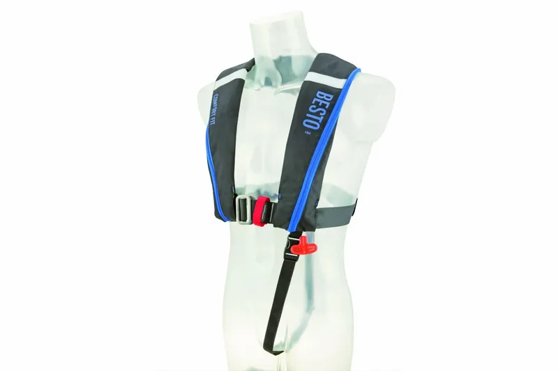 Besto Comfort Fit 180N Reddingsvest - Zwart/blauw 2 Besto Comfort Fit 180N Reddingsvest - Zwart/blauw - Afbeelding 2
