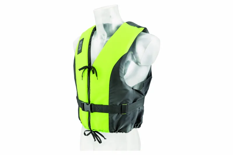 Besto Dinghy Zipper 50N Zwemvest - Geel/zwart - L 2 Besto Dinghy Zipper 50N Zwemvest - Geel/zwart - L - Afbeelding 2