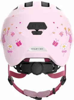Abus Smiley 3.0 Kinderfietshelm - Rose Princess -Gelukkig Sporten 1900 1415 672514 smiley 3.0 rose princess rear cmyk 1