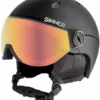 Sinner Titan Visor Skihelm Met Vizier - Zwart - Oranje Lens