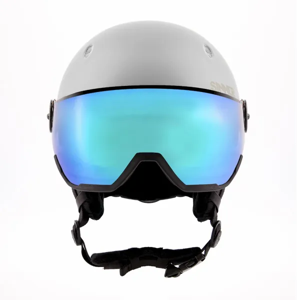 Sinner Titan Visor Skihelm Met Vizier - Wit - Blauwe Lens 4 Sinner Titan Visor Skihelm Met Vizier - Wit - Blauwe Lens - Afbeelding 4