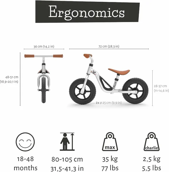 Chillafish Charlie Loopfiets - Zilver 4 Chillafish Charlie Loopfiets - Zilver - Afbeelding 4