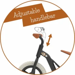 Chillafish Charlie Loopfiets - Zwart -Gelukkig Sporten 1900 1900 hfs cpch01bla adjustable handlebar