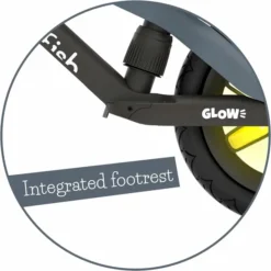 Chillafish BMXie GLOW Loopfiets - Zwart -Gelukkig Sporten 1900 1900 hfs cpmx04ant footbrake