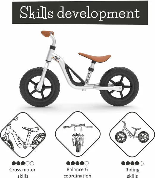 Chillafish Charlie Loopfiets - Zilver 3 Chillafish Charlie Loopfiets - Zilver - Afbeelding 3