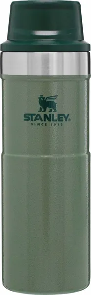 Stanley The Trigger-Action Travel Thermosfles - 470 Ml - Donkergroen