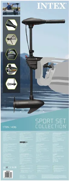 Intex 40LBS 12V Elektrische Buitenboordmotor 4 Intex 40LBS 12V Elektrische Buitenboordmotor - Afbeelding 4