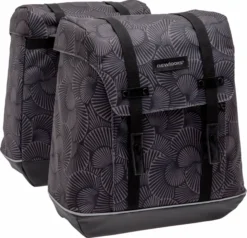 New Looxs Selo Alba Dubbele Fietstas - 34 Liter - Zwart