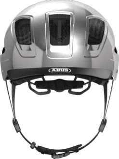 Abus Hyban 2.0 E-bike Helm - Zilver -Gelukkig Sporten 40184 hyban 2.0 chrome silver front abus 640