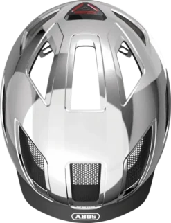 Abus Hyban 2.0 E-bike Helm - Zilver -Gelukkig Sporten 40184 hyban 2.0 chrome silver top abus 640
