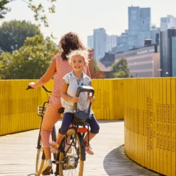 Urban Iki Junior Fietsstoeltje Achter - Zwart/Bruin -Gelukkig Sporten 4511890224286 3