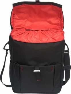 New Looxs Vigo Enkele Fietstas - 18,5 Liter - Zwart -Gelukkig Sporten 510.330 vigo single black detail 1