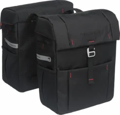 New Looxs Vigo Dubbele Fietstas - 37 Liter - Zwart