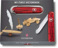 My First Victorinox Kinderzakmes - Rood 5 My First Victorinox Kinderzakmes - Rood -Gelukkig Sporten 7611160015358 victorinox my first transparant rood doos resultaat