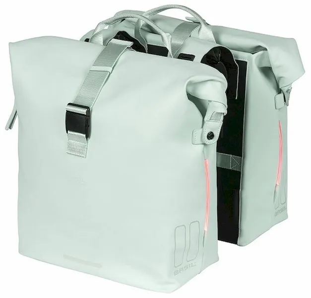 Basil SoHo Dubbele Fietstas - 41 Liter - Lichtgroen 3 Basil SoHo Dubbele Fietstas - 41 Liter - Lichtgroen - Afbeelding 3