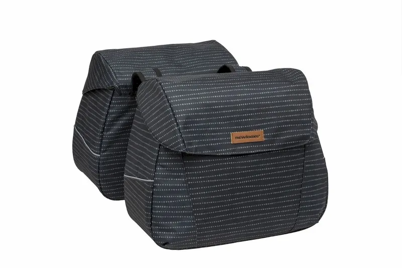 New Looxs Joli Dubbele Fietstas - 37 Liter - Zwart 1 New Looxs Joli Dubbele Fietstas - 37 Liter - Zwart