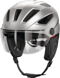 Abus Pedelec 2.0 ACE Speed Pedelec Helm - Zilver 9 Abus Pedelec 2.0 ACE Speed Pedelec Helm - Zilver -Gelukkig Sporten 81926 pedelec 2.0 ace silver edition quater front abus 640