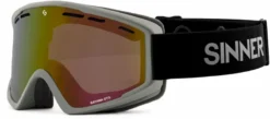 Sinner Batawa OTG Skibril - Mat Grijs - Rode Lens