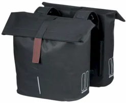 Basil City Shopper Dubbele Fietstas - 32 Liter - Zwart