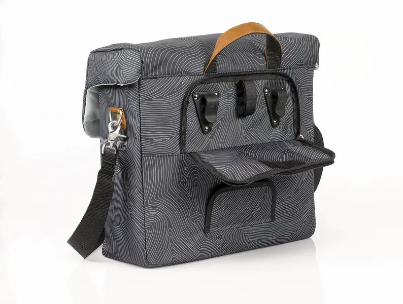 XLC Lux Enkele Fietstas - 18,5 Liter - Grijs 2 XLC Lux Enkele Fietstas - 18,5 Liter - Grijs - Afbeelding 2