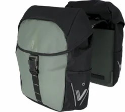 XLC V-light Active MIK Dubbele Fietstas - 34 Liter - Zwart/groen