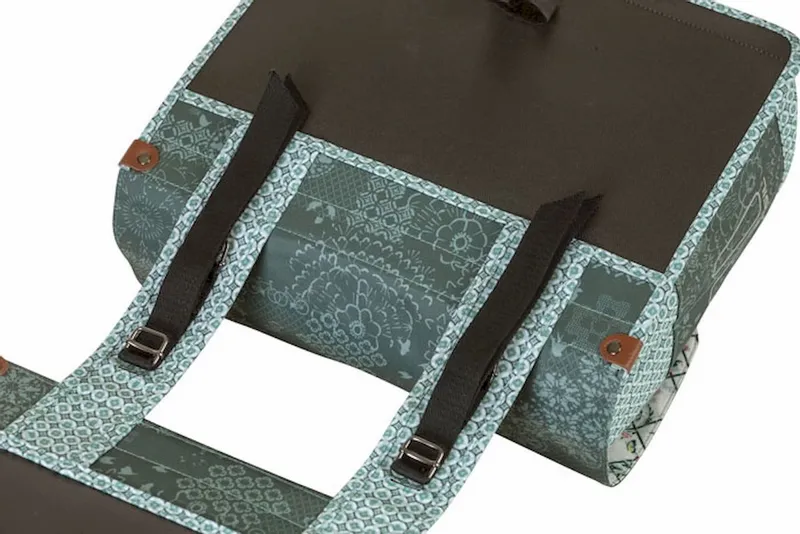 Basil Boheme Dubbele Fietstas - 35 Liter - Groen 4 Basil Boheme Dubbele Fietstas - 35 Liter - Groen - Afbeelding 4