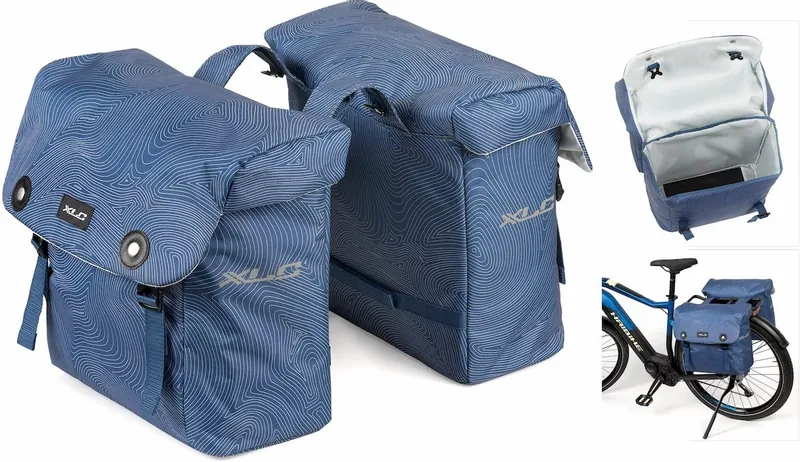 XLC Lux Dubbele Fietstas - 38 Liter - Blauw 3 XLC Lux Dubbele Fietstas - 38 Liter - Blauw - Afbeelding 3
