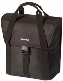 Basil GO Enkele Fietstas - 16 Liter - Zwart