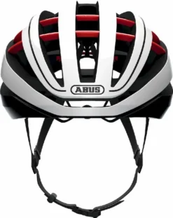 Abus Aventor Racefietshelm - Wit/Rood -Gelukkig Sporten 900 716 77628 aventor blazered front cmyk 3