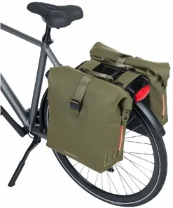 Basil SoHo Dubbele Fietstas - 41 Liter - Donkergroen -Gelukkig Sporten 900 886 basil dubbele fietstas soho nordlicht 41l mosgroen 3
