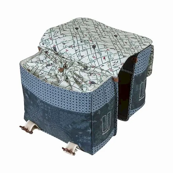 Basil Boheme Dubbele Fietstas - 35 Liter - Blauw 5 Basil Boheme Dubbele Fietstas - 35 Liter - Blauw - Afbeelding 5