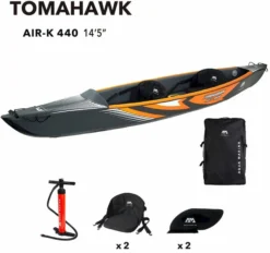 Aqua Marina Tomahawk Air-K 440 Opblaasbare Kajak - 2 Personen 17 Aqua Marina Tomahawk Air-K 440 Opblaasbare Kajak - 2 Personen -Gelukkig Sporten 900 959 aquamarina kayak package tomahawk 4 1536x1536 1