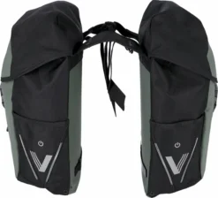 XLC V-light Active Dubbele Fietstas - 34 Liter - Zwart/groen -Gelukkig Sporten 900 982 250 17 02016 detailbild 2