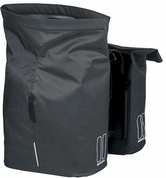Basil City Shopper Dubbele Fietstas - 32 Liter - Zwart 3 Basil City Shopper Dubbele Fietstas - 32 Liter - Zwart - Afbeelding 3