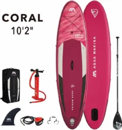 Aqua Marina Coral Opblaasbaar Supboard Set