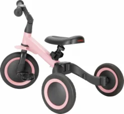 Topmark KAYA Driewieler En Loopfiets - Roze -Gelukkig Sporten fiets roze 3 scaled 1