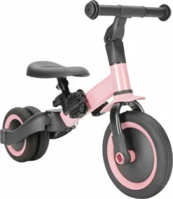 Topmark KAYA Driewieler En Loopfiets - Roze -Gelukkig Sporten fiets roze 4 scaled 1
