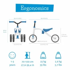 Chillafish Quadie Loopfiets - Blauw -Gelukkig Sporten hes cpqd01 blu