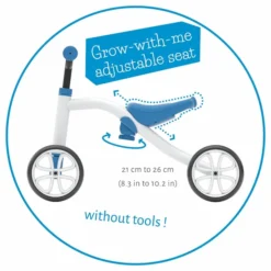 Chillafish Quadie Loopfiets - Blauw -Gelukkig Sporten hfs cpqd01blu seat adjuster