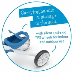 Chillafish Quadie Loopfiets - Blauw -Gelukkig Sporten hfs cpqd01blu tp wheels and cookie