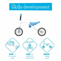 Chillafish Quadie Loopfiets - Blauw -Gelukkig Sporten hks cpqd01 blu