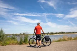 New Looxs Nova Dubbele Fietstas - 32 Liter - Grijs -Gelukkig Sporten nova double