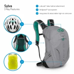 Osprey Sylva Daypack - 12 Liter - Blauw -Gelukkig Sporten osprey sylva features