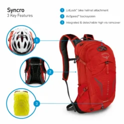 Osprey Syncro Daypack - 20 Liter - Zwart -Gelukkig Sporten osprey syncro features