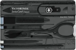 Victorinox SwissCard Classic Multitool - Transparant Zwart