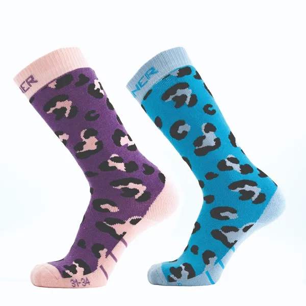Sinner Animal Skisokken - Kinderen - Paars/Blauw - 2 Paar 2 Sinner Animal Skisokken - Kinderen - Paars/Blauw - 2 Paar - Afbeelding 2